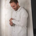 chemise blanc Pike Brothers, détail du tissu et des finitions