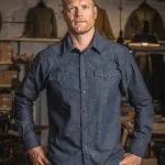 Indigo Rider Shirt 1952 Rider Shirt Japanese 9oz Indigo Pike Brothers