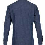 Indigo Pike Brothers shirt, detail of the fabric and finishes