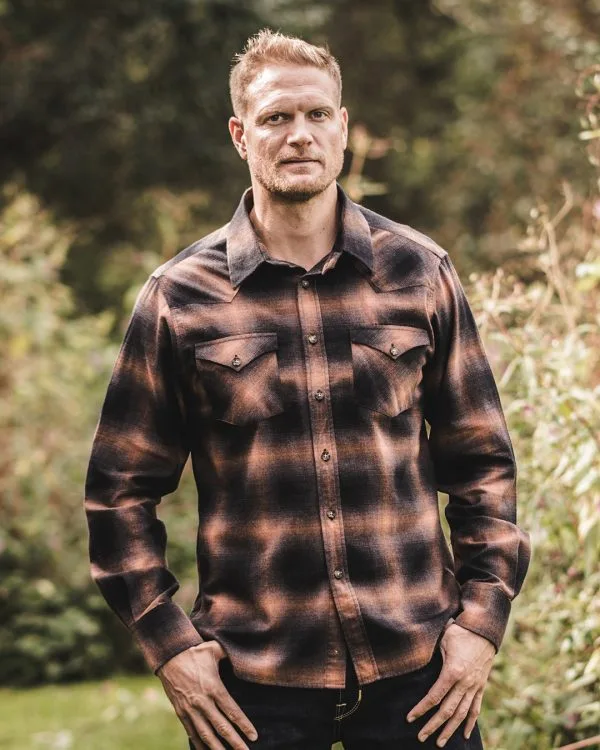Chemise Workwear Rider Marron Homme - 1952 Rider Shirt Nashville brown Pike Brothers