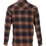 chemise marron Pike Brothers, détail du tissu et des finitions