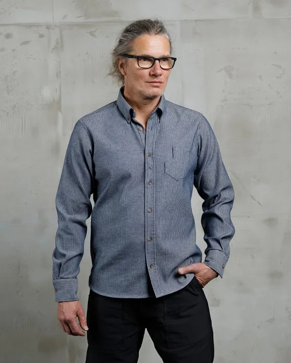 Chemise Flanelle Surveyor Bleu Homme - 1932 Surveyor Shirt Boltacco Blue Pike Brothers