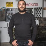 Chemise utility noir 1954 Utility Shirt Long Sleeve Faded Black Pike Brothers