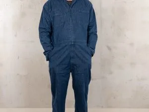 Combinaison Mécano Denim Indigo Homme - 1967 Mechanic Denim Coverall 10oz indigo Pike Brothers