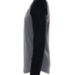 Zwart Pike Brothers T-shirt, details van de stof en afwerking.