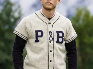 Van Buren grijs honkbalshirt 1938 honkbalshirt Van Buren grijs Pike Brothers