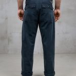 Schwarze Herren-Militärhose OG-107 aus Vintage-Baumwolltwill, Vorderansicht