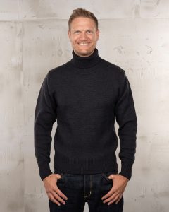 Pull col roulé anthracite 1923 Turtle Neck Anthracite Pike Brothers