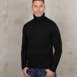 Black Turtle Neck 1923 Turtle Neck Sweater Black Pike Brothers