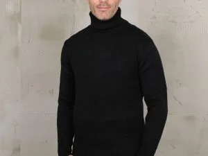 Black Turtle Neck 1923 Turtle Neck Sweater Black Pike Brothers