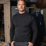 Pull marin anthracite 1941 USN Seaman Sweater Anthracite Pike Brothers