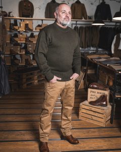 Maglione da marinaio verde oliva, modello USN Seaman del 1941, Olive Pike Brothers