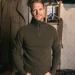 Troyer Army Green Sweater 1948 Troyer Army Green Pike Brothers