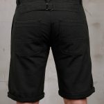 Short Hazienda gris homme en coton léger vintage, vue de face