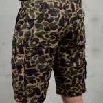 short camouflage Pike Brothers, détail des poches et du tissu