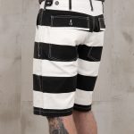 White Pike Brothers shorts, detail of the pockets and fabric