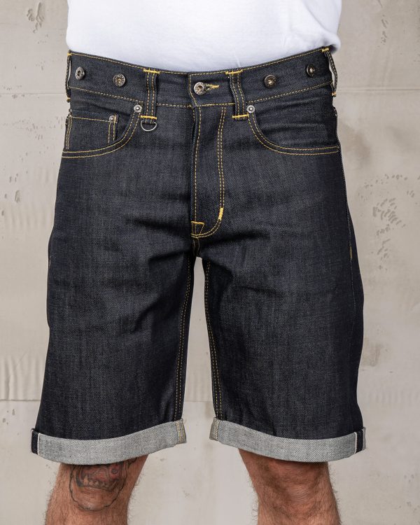 Men's Indigo Denim Shorts - 1937 Roamer Short 11oz Metal Pike Brothers