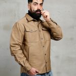 Surchemise cpo coton ciré kaki 1967 CPO Shirt Waxed Khaki Pike Brothers