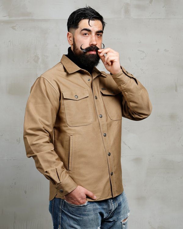 Surchemise CPO Kaki Homme - 1967 CPO Shirt Waxed Khaki Pike Brothers