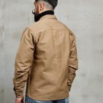 chemise kaki Pike Brothers, détail du tissu et des finitions