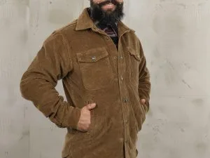 Camicia CPO in velluto 1967, camicia CPO con cordino in ottone chiaro, Pike Brothers