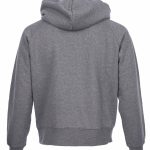 Pike Brothers heather grey hoodie, knit and collar detail
