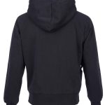 sweat à capuche noir Pike Brothers, détail de la maille et du col