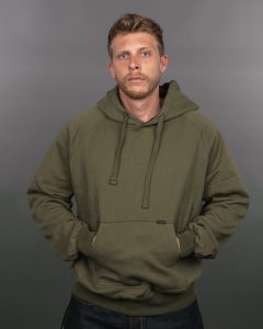 Sweat à capuche vert olive 1965 PT Hoody olive Pike Brothers