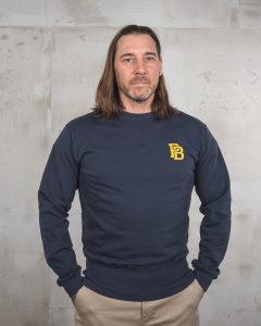 Sweatshirt logo marine 1945 Logo Sweater Navy Pike Brothers