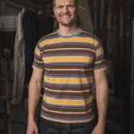 T-shirt poche jaune 1971 Pocket Tee Malibu yellow Pike Brothers