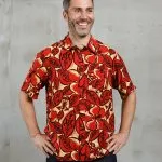Red random surf t-shirt 1948 Surf Shirt Random Red Pike Brothers