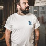 Camiseta azul Castle vintage de 1969, camiseta deportiva con estampado del logo de Castle azul, Pike Brothers