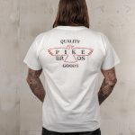 T-Shirt Vintage blanc homme en jersey de coton vintage, vue de face
