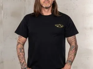 T-shirt vintage eagle noir 1969 Sports Tee Eagle Black Bday Pike Brothers