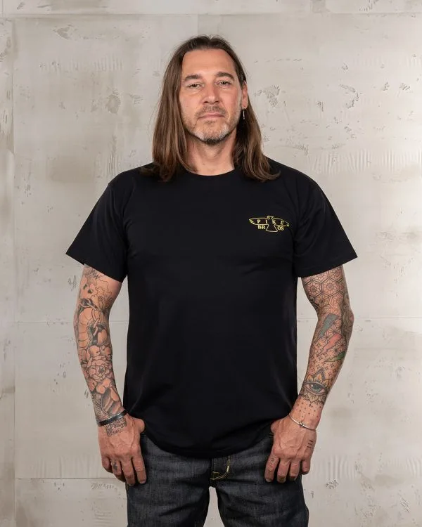 T-Shirt Vintage Noir Homme - 1969 Sports Tee Eagle Black Bday Pike Brothers