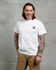 T-shirt vintage grim reaper blanc 1969 Sports Tee Grim Reaper White Pike Brothers