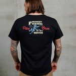 Schwarzes Vintage-T-Shirt für Herren aus Vintage-Baumwolljersey, Vorderansicht