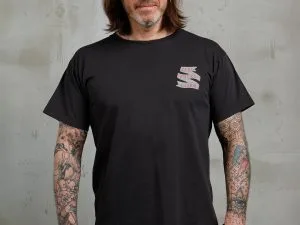 Vintage zwart slogan t-shirt 1969 Sports Tee Zero Fucks Given Black Pike Brothers