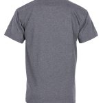Vintage grijs heren T-shirt van vintage katoenen jersey, vooraanzicht