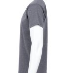 Grijs Pike Brothers T-shirt, details van de stof en afwerking.