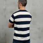 T-Shirt Vintage blanc homme en jersey de coton vintage, vue de face