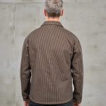 Chemise Utility - 1941 Utility Jacket Hickory Stripe Brown Pike Brothers — vue 2