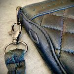 Mousqueton métal de la lanière tressée du portefeuille cuir chaîne Hold Fast
