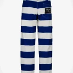 Dos du pantalon Folsom Prison bleu et blanc, martingale et poche Hold Fast