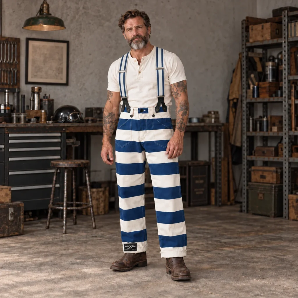 Pack pantalon Folsom Prison 14oz + bretelles 1937 Heavy Duty